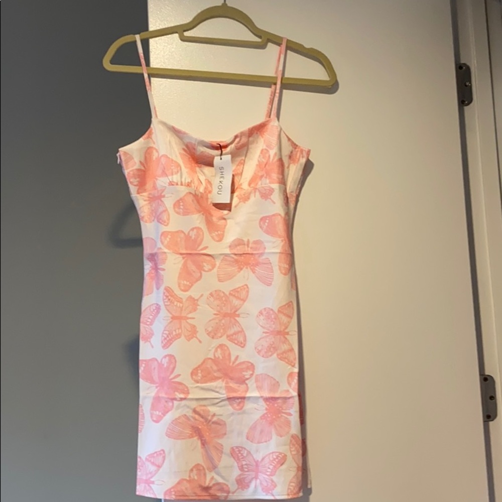 Shekou Pink Butterfly Effect Dress